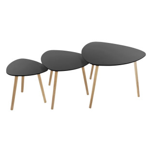 Table basse Mileo noir lot...