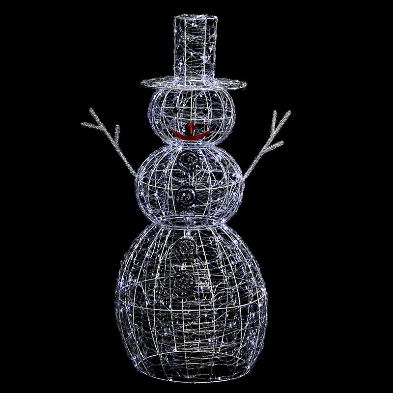 Bonhomme de neige 120 cm lumineux extérieur - Le Dépôt Bailleul