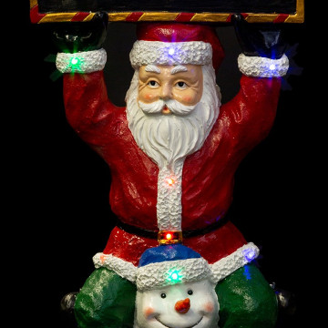 Père-Noël et ses amis 150 cm lumineux - Le Dépôt Bailleul