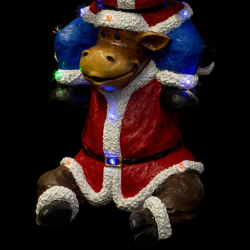 Père-Noël et ses amis 150 cm lumineux - Le Dépôt Bailleul