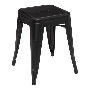 Tabouret métal Niko noir Atmosphera - Le Dépôt Bailleul