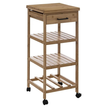 Desserte 1 tiroir PM en bambou Linha 5five - Le Dépôt Bailleul