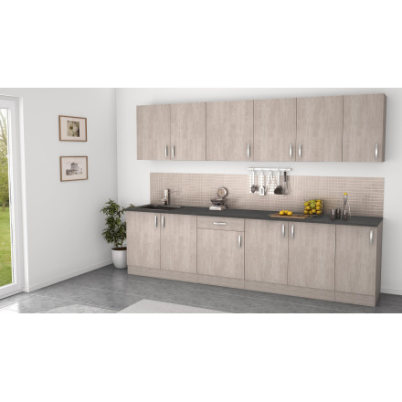Colonne de cuisine 2 portes 60 cm Paprika - Le Dépôt Bailleul