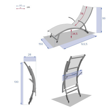 Transat Samba pliable noisette/praline Hespéride - Le Dépôt Bailleul