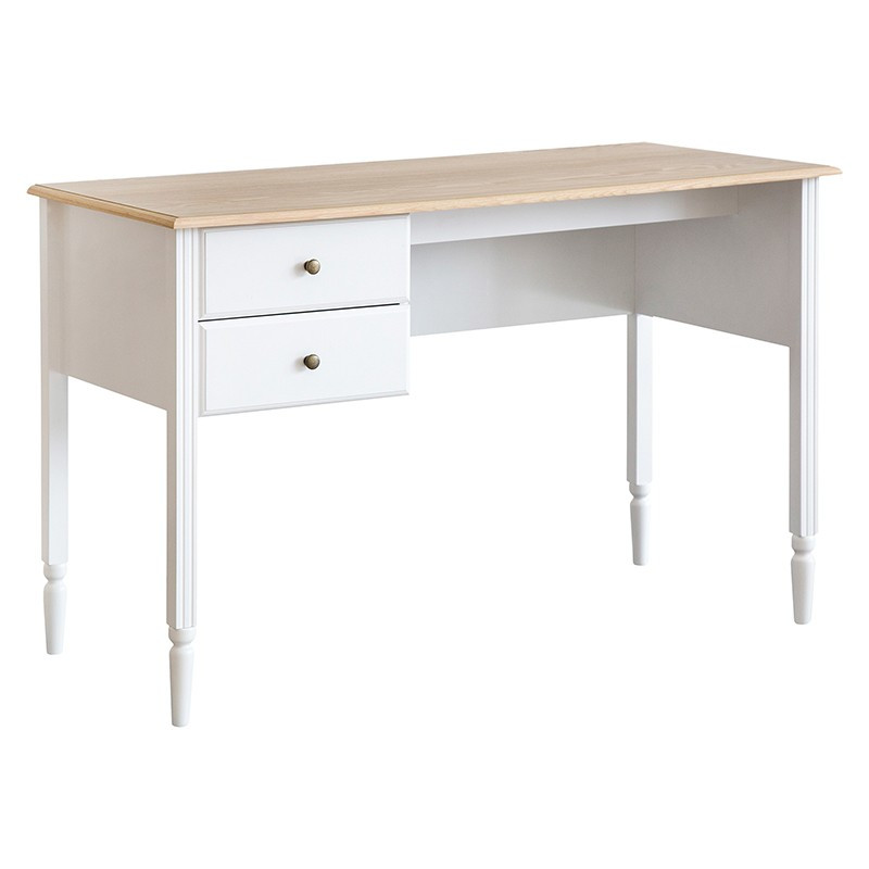 Commode De Bureau Blanche 2 Tiroirs - Range Tes Affaires En Style - 18,5 X 26 X 35 Cm