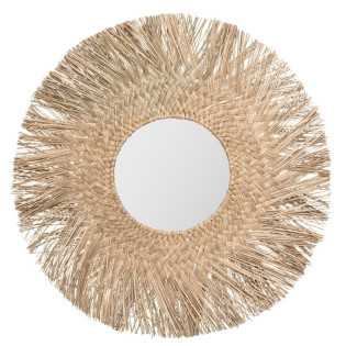 Miroir rond 80 cm en roseau...