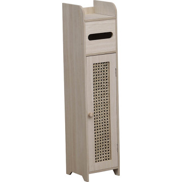 Meuble réserve et dérouleur WC cannage naturel  - Le Dépôt Bailleul