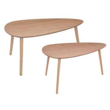 Table basse Miléo naturel X2 Atmosphera - Le Dépôt Bailleul