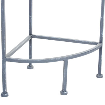 Lot de 3 étagères d'angle en métal gris BOTAL - Le Dépôt Bailleul