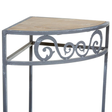 Lot de 3 étagères d'angle en métal gris BOTAL - Le Dépôt Bailleul