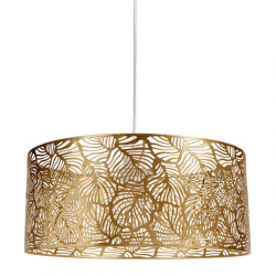 Suspension métal ajouré Calathéa dorée Ostaria - Le Dépôt Bailleul