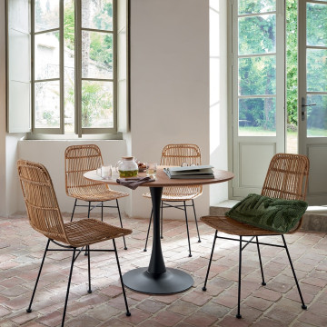 Table à manger ronde D102 Elias Atmosphera - Le Dépôt Bailleul