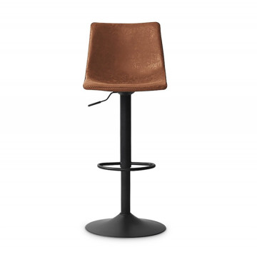 Tabouret de bar réglable Trevi PU cognac - Le Dépôt Bailleul