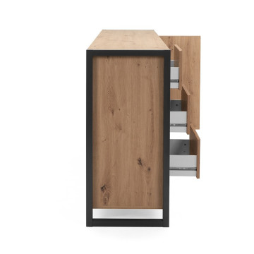 Buffet bas 3 tiroirs 3 portes - Le Dépôt Bailleul