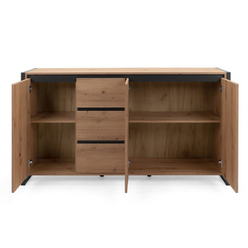 Buffet bas 3 tiroirs 3 portes - Le Dépôt Bailleul