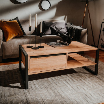 Table basse 1 tiroir 1 niche - Le Dépôt Bailleul