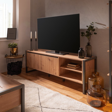 Meuble TV 2 portes 2 niches - Le Dépôt Bailleul