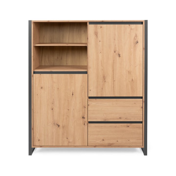 Buffet haut 2 tiroirs 2 portes 2 niches - Le Dépôt Bailleul