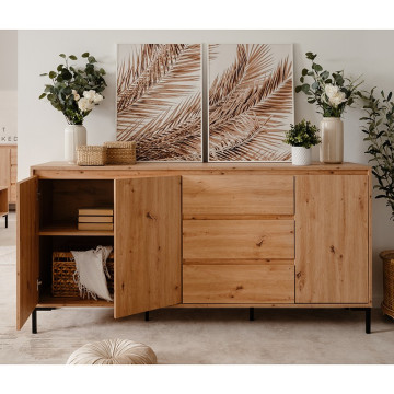 Buffet 3 portes 3 tiroirs - Le Dépôt Bailleul