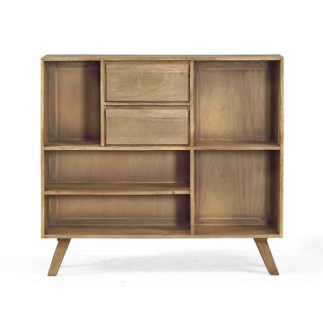 Buffet en bois 2 tiroirs 5 niches Classic - Le Dépôt Bailleul