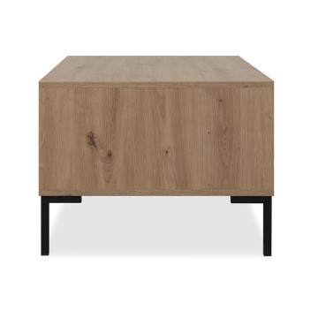 Table basse 2 portes pieds métal - Le Dépôt Bailleul