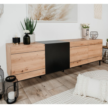 Buffet bas 200 cm 4 portes - Le Dépôt Bailleul