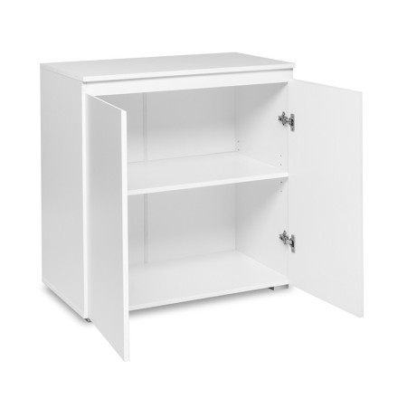 Meuble de rangement 2 portes blanc - Le Dépôt Bailleul