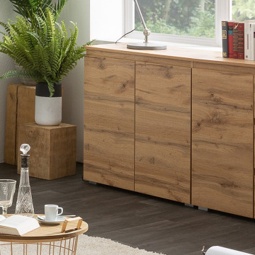 Meuble de rangement 2 portes naturel - Le Dépôt Bailleul