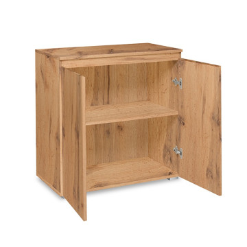 Meuble de rangement 2 portes naturel - Le Dépôt Bailleul