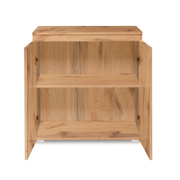 Meuble de rangement 2 portes naturel - Le Dépôt Bailleul