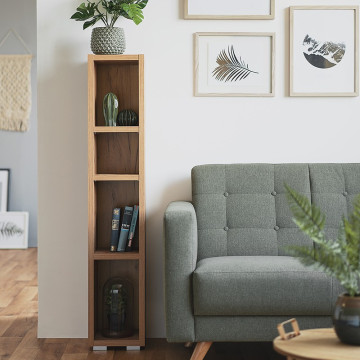 Etagère étroite 4 niches naturel - Le Dépôt Bailleul