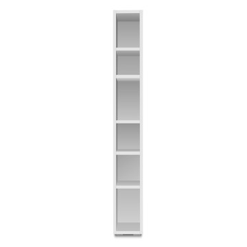 Etagère 191 cm étroite 6 niches blanc - Le Dépôt Bailleul