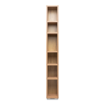 Etagère 191 cm étroite 6 niches naturel - Le Dépôt Bailleul