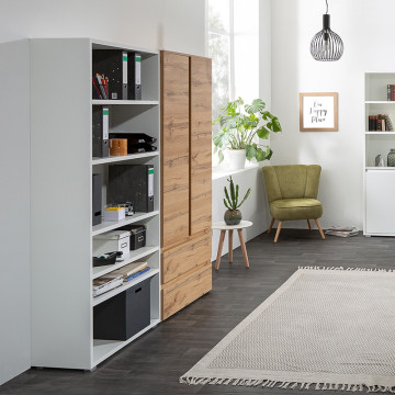 Etagère 85 cm 6 niches blanc - Le Dépôt Bailleul