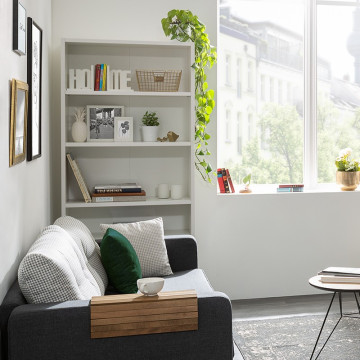 Etagère 85 cm 6 niches blanc - Le Dépôt Bailleul