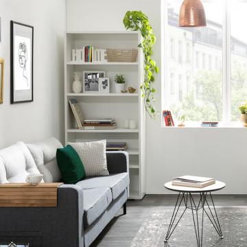 Etagère 85 cm 6 niches blanc - Le Dépôt Bailleul