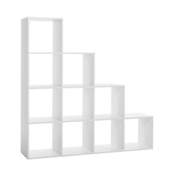 Etagère escaliers 10 cases blanc - Le Dépôt Bailleul