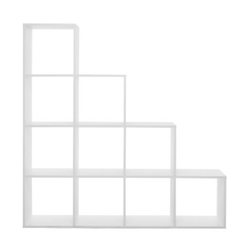 Etagère escaliers 10 cases blanc - Le Dépôt Bailleul