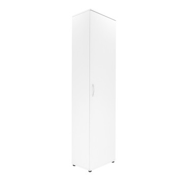Armoire 1 porte 6 niveaux blanc - Le Dépôt Bailleul