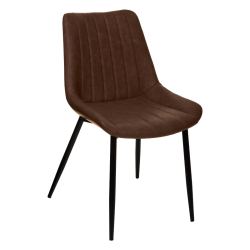 Chaise PU Olwen cognac Atmosphera - Le Dépôt Bailleul