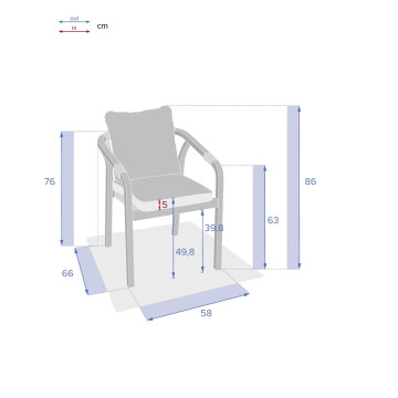 Fauteuil de jardin Papouasie acacia Hespéride - Le Dépôt Bailleul