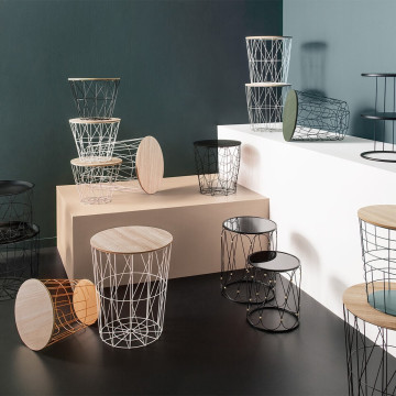 Table d'appoint D38 Kumi noir Atmosphera - Le Dépôt Bailleul