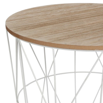 Table d'appoint D40 Kumi blanc Atmosphera - Le Dépôt Bailleul