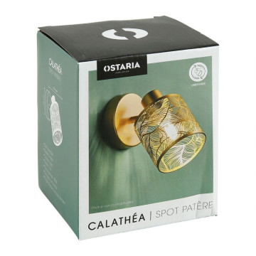 Spot Calathéa métal ajouré doré Ostaria - Le Dépôt Bailleul
