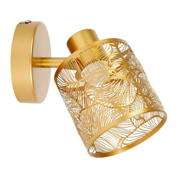 Spot Calathéa métal ajouré doré Ostaria - Le Dépôt Bailleul