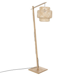 Lampadaire en bois Liby 173 cm Atmosphera - Le Dépôt Bailleul