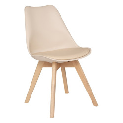 Chaise salle manger Baya beige Atmosphera - Le Dépôt Bailleul