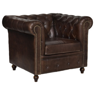 Fauteuil en cuir Chester...