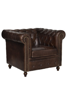 Fauteuil en cuir Chester...