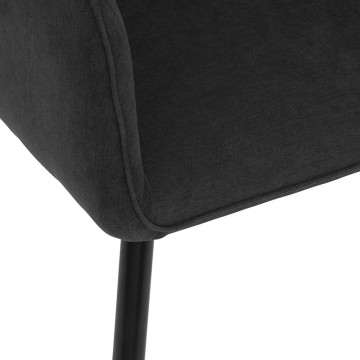 Fauteuil diner Visoca noir Atmosphera - Le Dépôt Bailleul